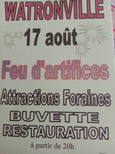 Fête foraine et feu d'artifices