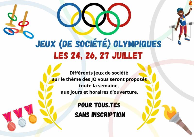 Animation-Jeux (de société) olympiques à la ludothèque