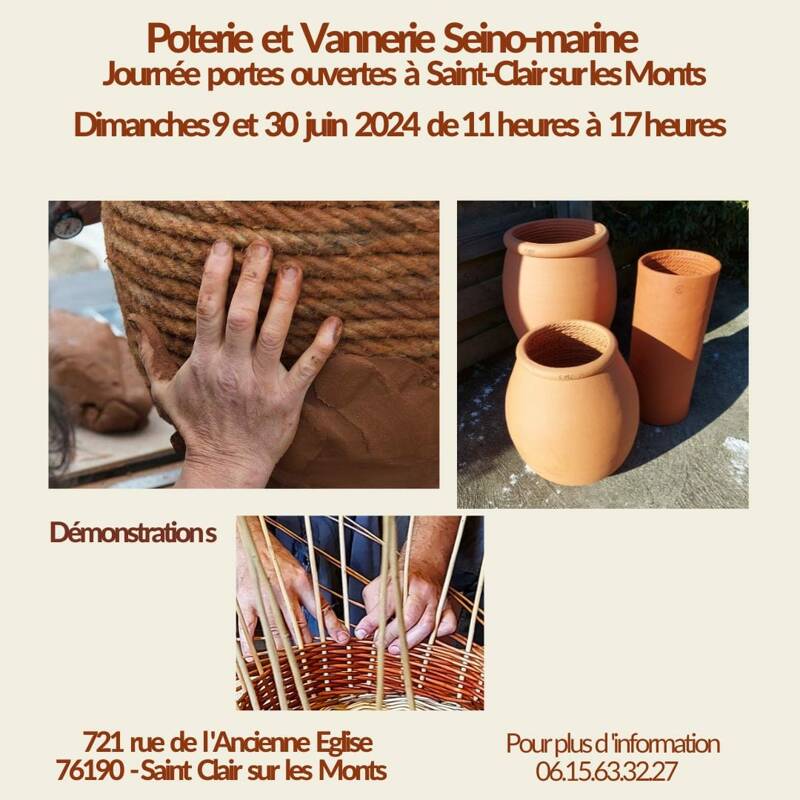 Portes ouvertes vannerie et poterie seinomarine