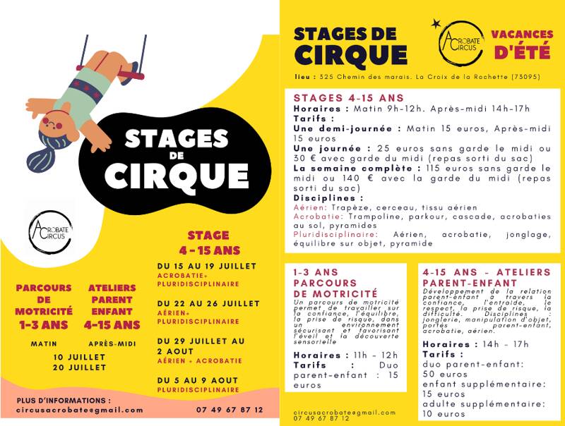 atelier cirque parent-enfant 4-15 ans