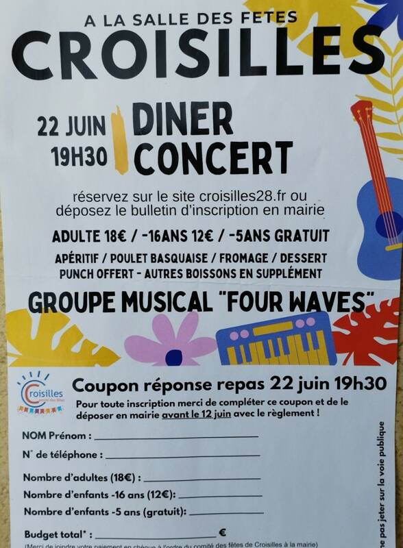 Diner Concert Rock-Blues avec les 