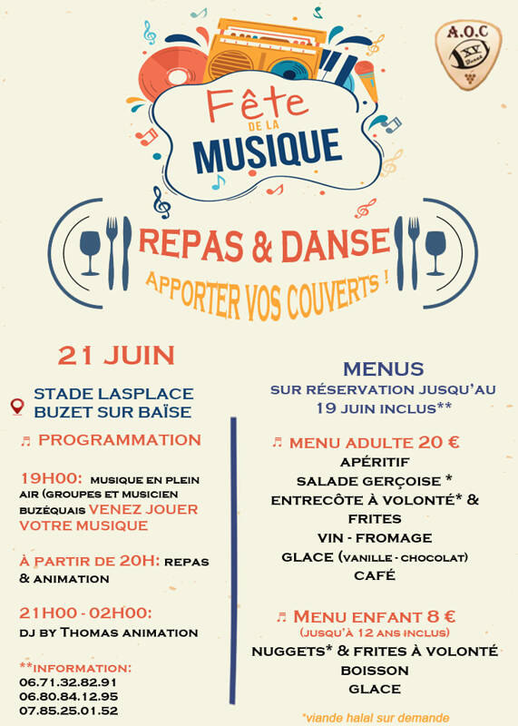 Fête de la musique Buzet sur Baïse