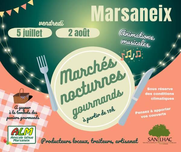 Marché nocturne gourmand de Marsaneix