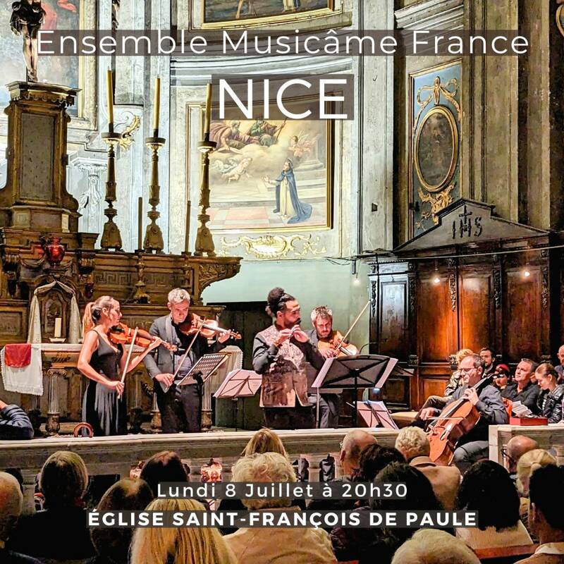 Concert à Nice : Les 4 Saisons de Vivaldi, Bohemian Rhapsody de Queen, Jalousie de Gabe, Adagio Albinoni, Tchaïkovsky, De Falla