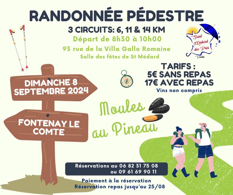 Randonnée pédestre à Saint Médard des Prés