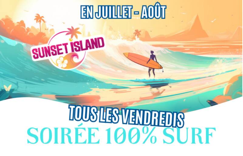 TOUS LES VENDREDIS, SOIRÉE 100% SURF À WAVE ISLAND DE 19H00 À 23H00