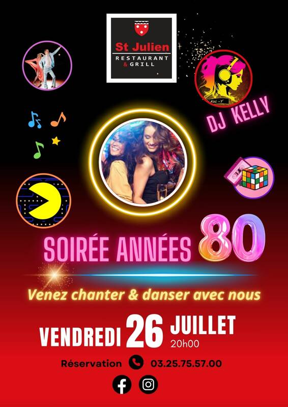 SOIRÉE ANNÉES 80