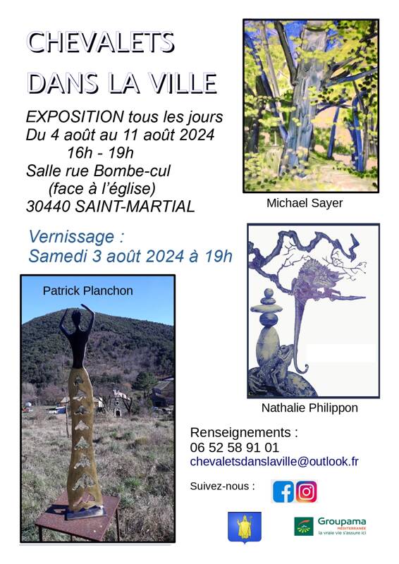 exposition Patrick Planchon - Nathalie Philippon - Michael Sayer