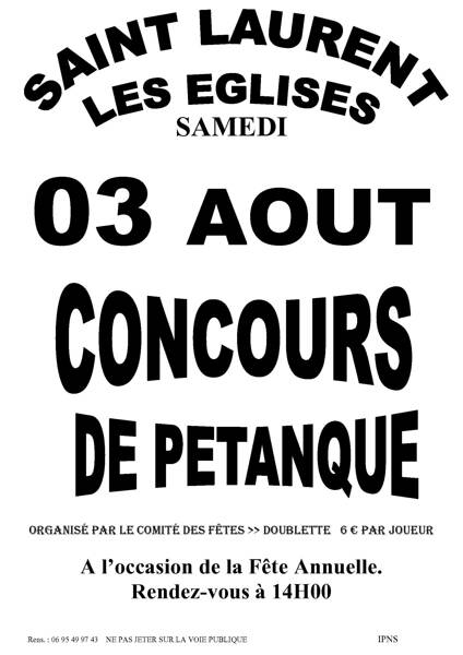 Concours de Pétanque