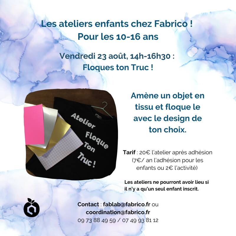 Les ateliers enfant chez Fabrico