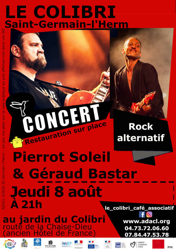 Concert - Pierrot Soleil et Géraud Bastar