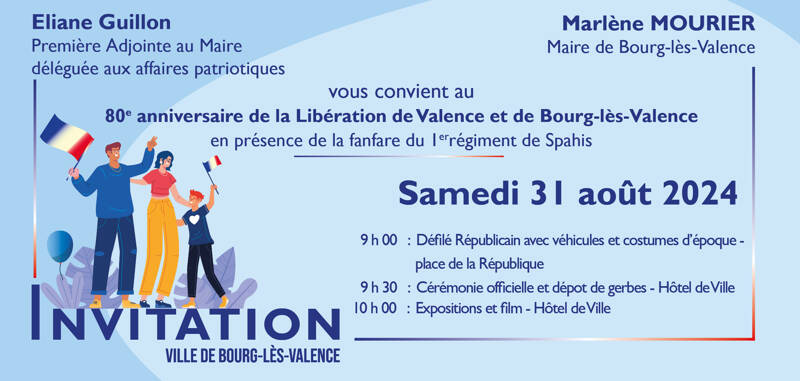 80ème anniversaire de la libération de Bourg-lès-Valence