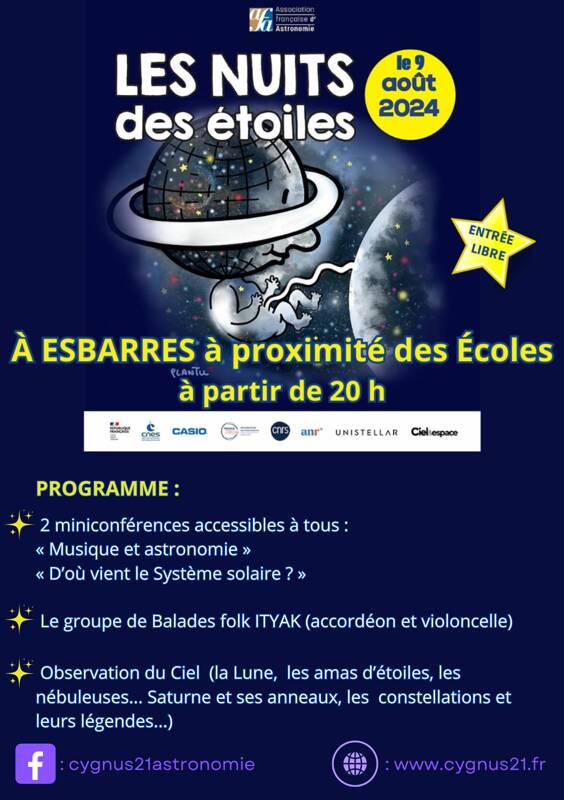 Nuit des étoiles 2024