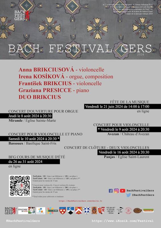 9ème BACH FESTIVAL GERS 2024 - CONCERT D'OUVERTURE POUR ORGUE