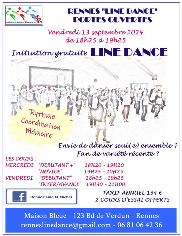 Séance découverte gratuite de line Dance