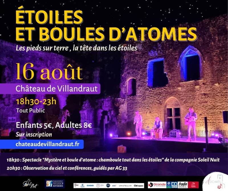 Etoiles et boules d'atomes : spectacle et nuit des étoiles