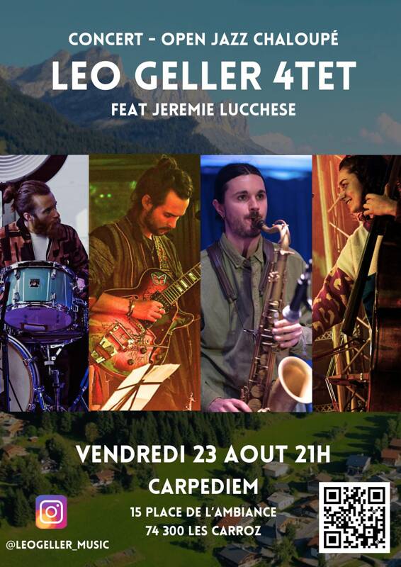 Concert Jazz - Leo Geller 4tet invite Jeremie Lucchese