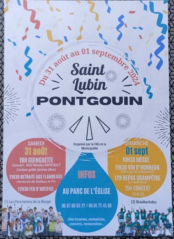 Saint Lubin fête de village