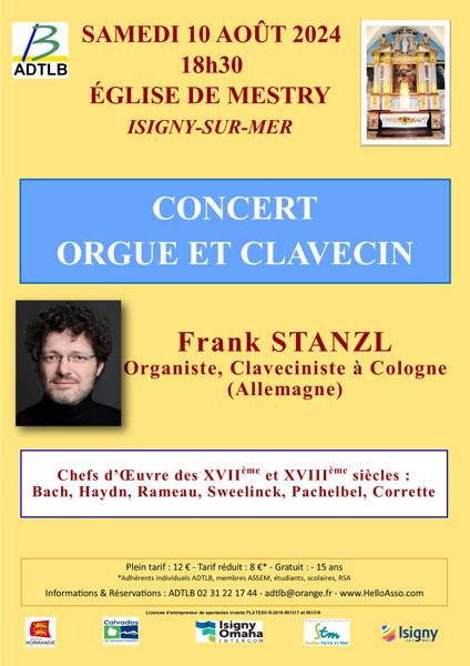 Concert orgue et clavecin par Frank STANZL