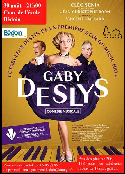 Gaby deslys, comédie musicale