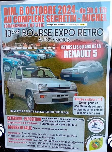 13ème Bourse d’échanges expo Auto-Rétro à Auchel