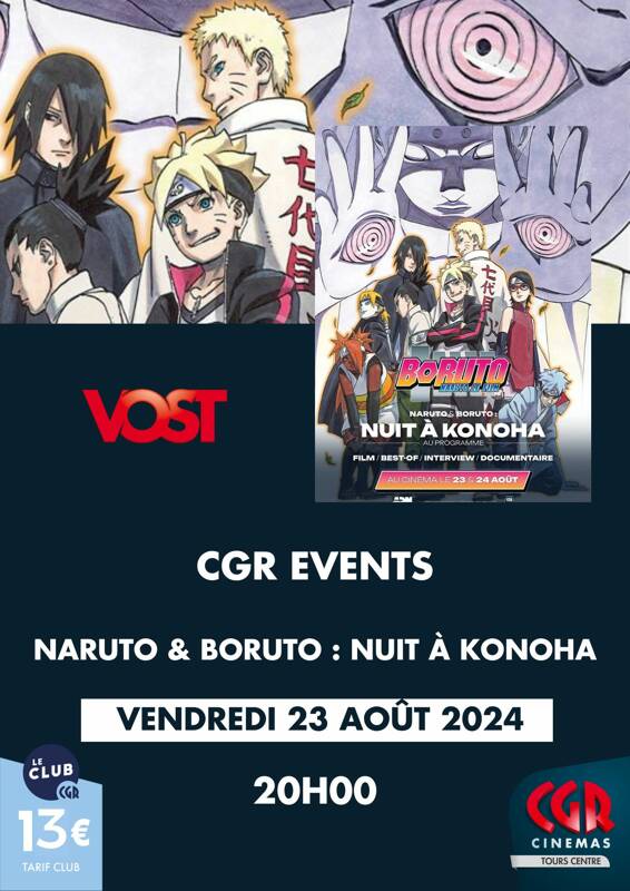 CGR Events : Naruto & Boruto : Nuit à Konoha