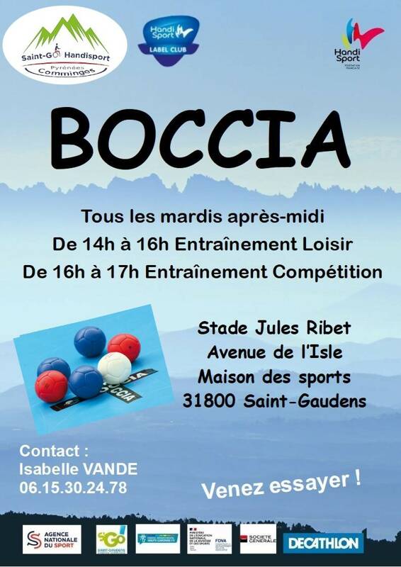 Saint-Go Handisport - Séances de Boccia