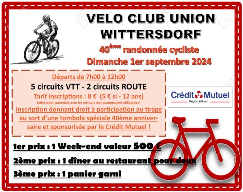 40ème Rando VTT et cyclo de Wittersdorf