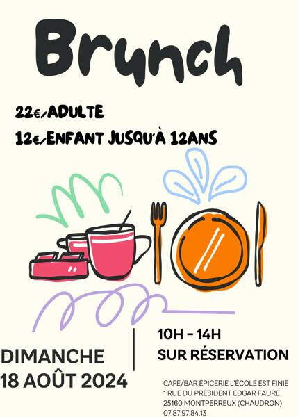 Brunch du Dimanche 18/08