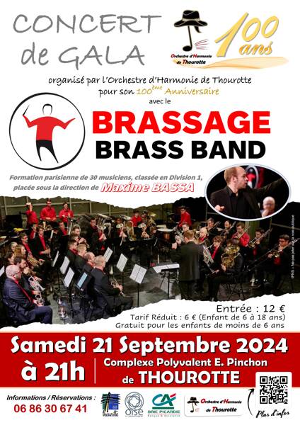 Concert de Gala avec le BRASSAGE BRASS BAND (Paris)