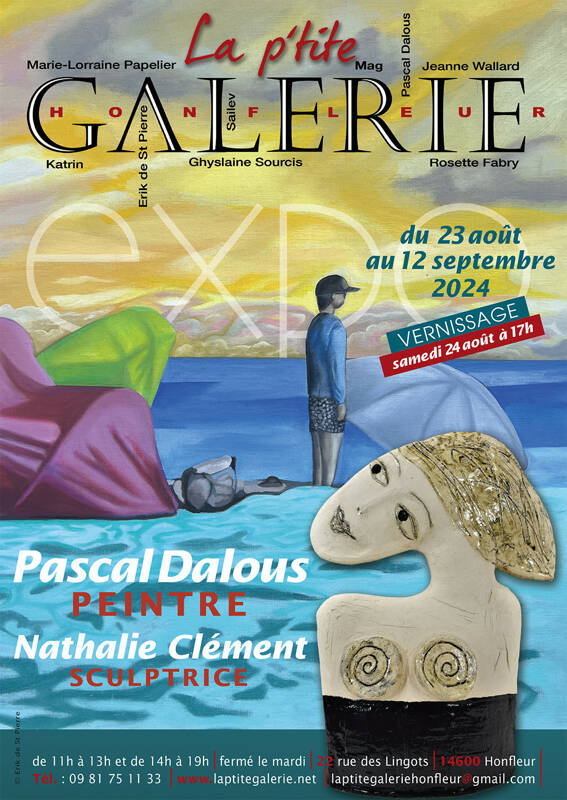 Exposition de Pascal Dalous, peintre et Nathalie Clément, sculptrice