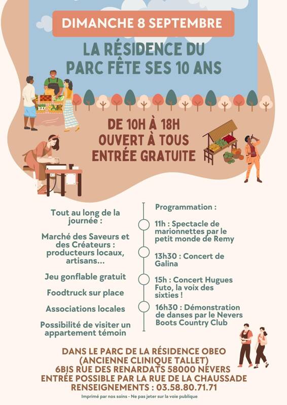 10 ans de la Résidence du Parc