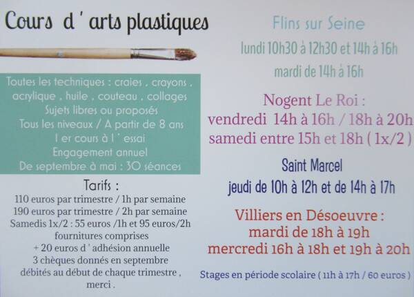 Cours d ' arts plastiques