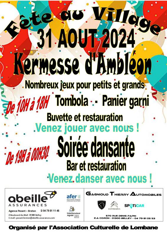 Fête au Village - Kermesse d'Ambléon