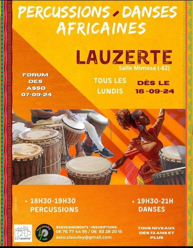 Cours de Percussions et Danses Africaines