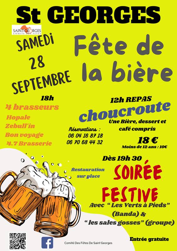 Repas Choucroute Fête de la Bière