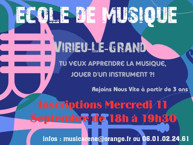 Inscriptions Ecole de Musique