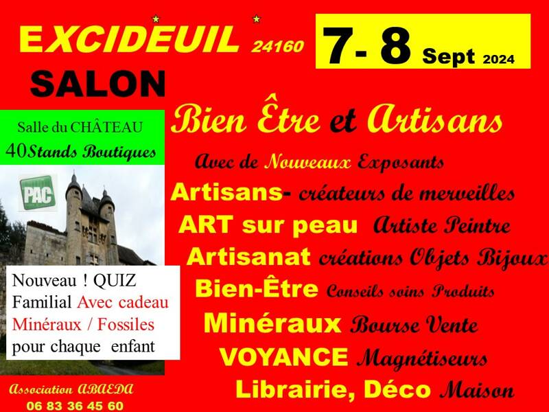 Salon de Bien Être,Artisans, Minéraux, Voyance