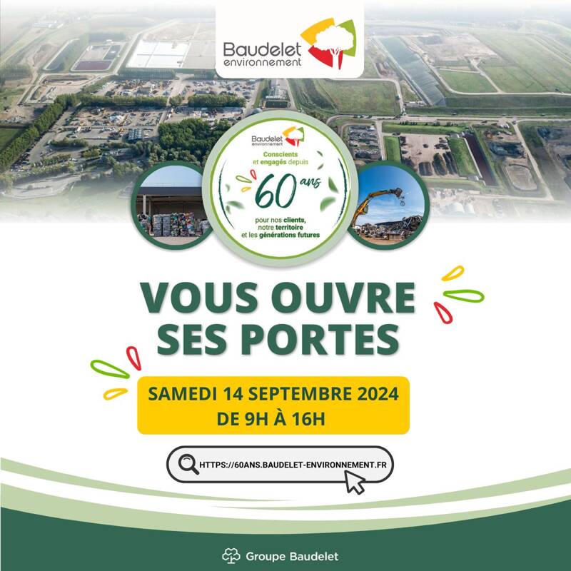 Portes ouvertes de l'Eco-Parc du Groupe Baudelet, pour les 60 ans de Baudelet Environnement