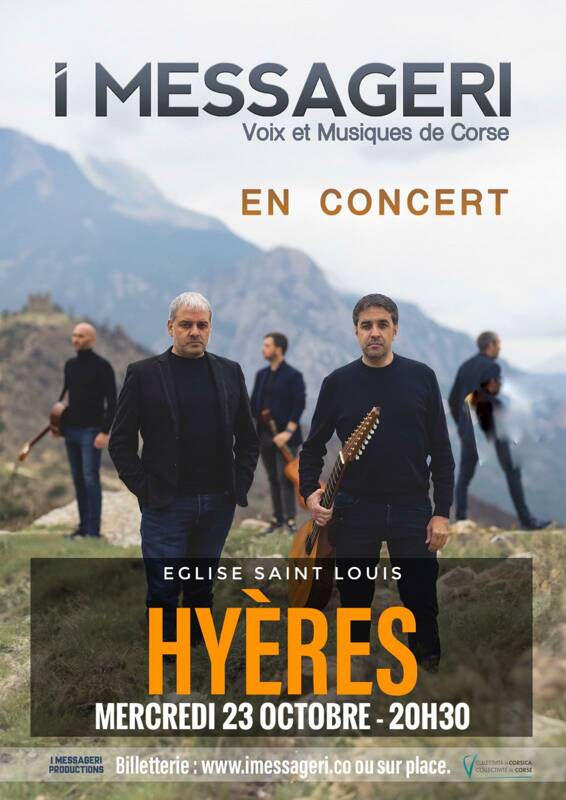 Concert voix et musique de Corse groupe I MESSAGERI