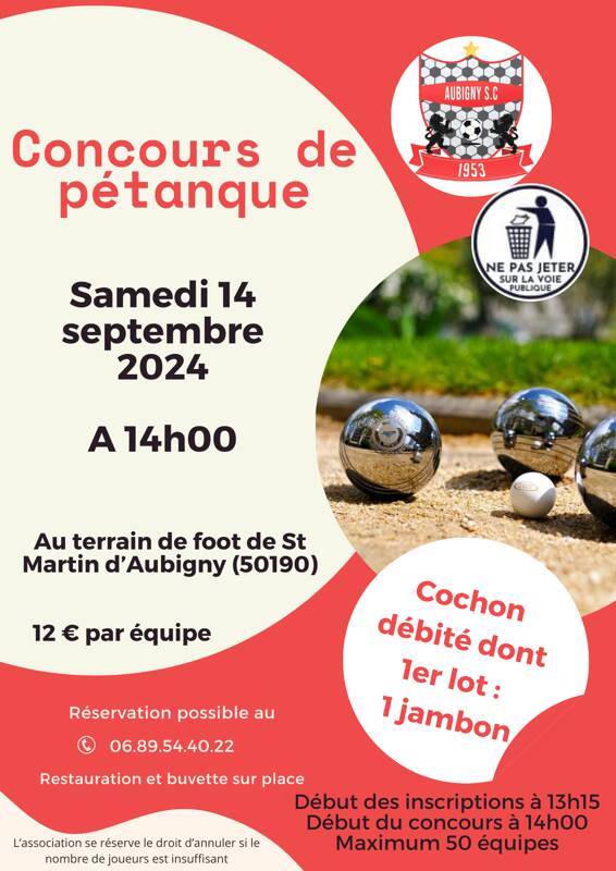 Concours de pétanque