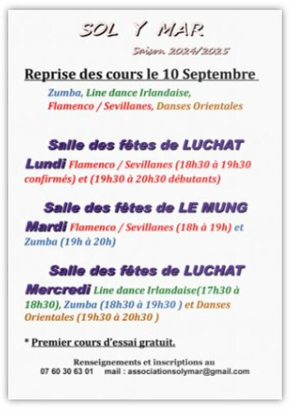 Cours de danses