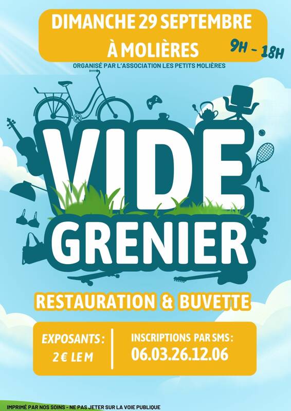 vide grenier Molières