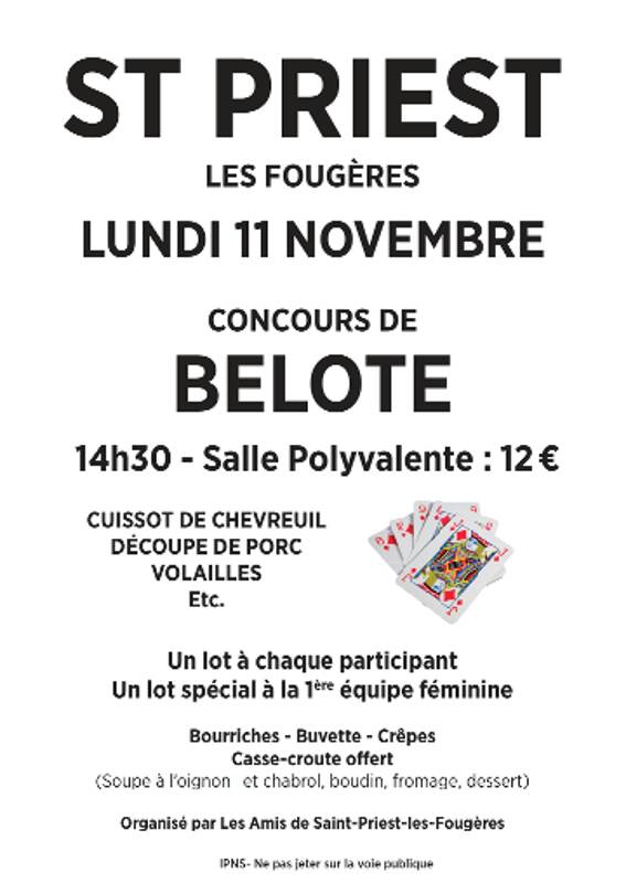 Concours de belote