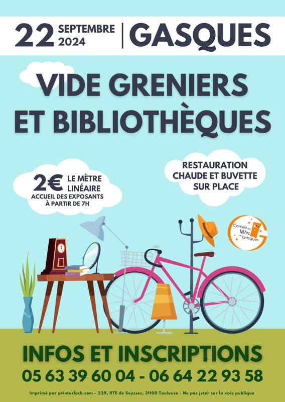 Vide greniers et bibliothèques