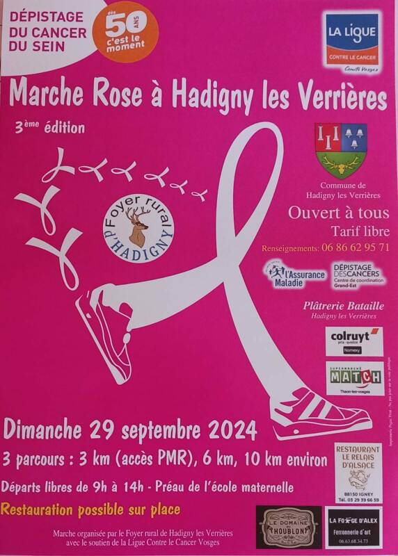 3ème marche rose