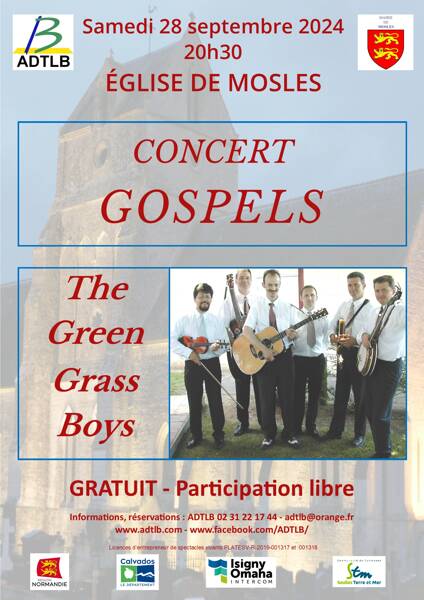 Concert de Gospel Bluegrass par le groupe THE GREEN GRASS BOYS 