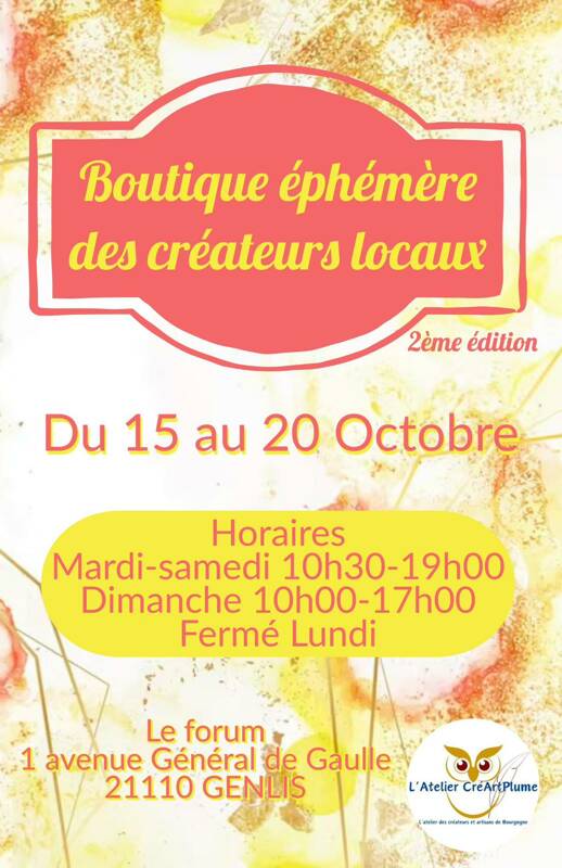 Boutique éphémère des créateurs locaux