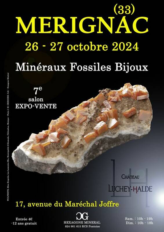 7e SALON Minéraux Fossiles Bijoux de MERIGNAC (Gironde)