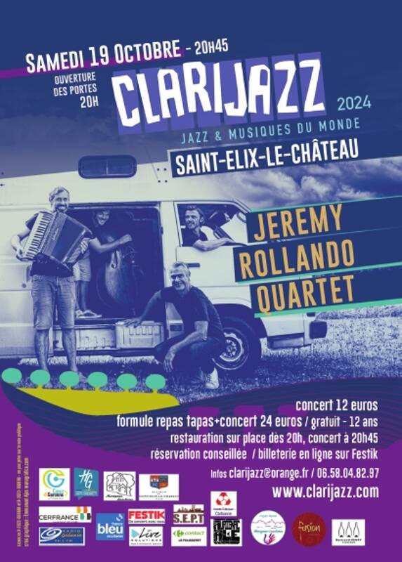 Clarijazz accueille Jérémy Rollando Quartet